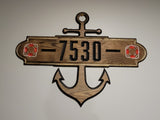 Custom Anchor Dock Sign - Crafted Timber Company