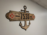 Custom Anchor Dock Sign - Crafted Timber Company