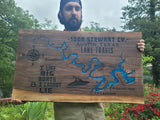 Custom 3ft x 2ft Walnut Sign - Crafted Timber Company
