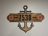 Custom Anchor Dock Sign - Crafted Timber Company