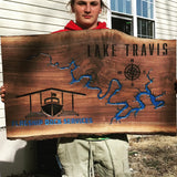 Custom 3ft x 2ft Walnut Sign - Crafted Timber Company